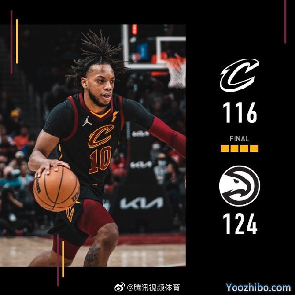 老鹰124-116力克骑士 特雷-杨41+9 加里纳利25分 加兰德30+8