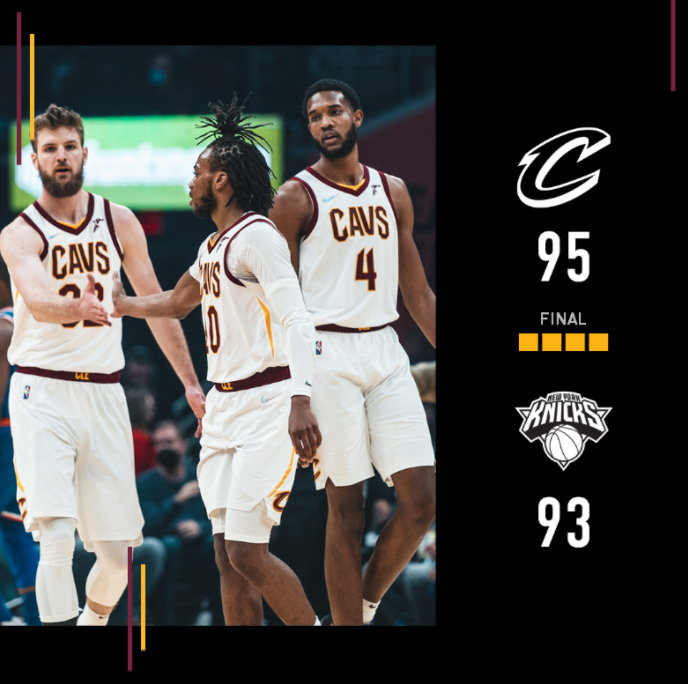 <a href=/lanqiugengduo/cavs/ target=_blank class=infotextkey>骑士</a>95-93险胜<a href=/lanqiugengduo/knicks/ target=_blank class=infotextkey>尼克斯</a> 莫布里15+12+5 乐福20+11 巴雷特24+5