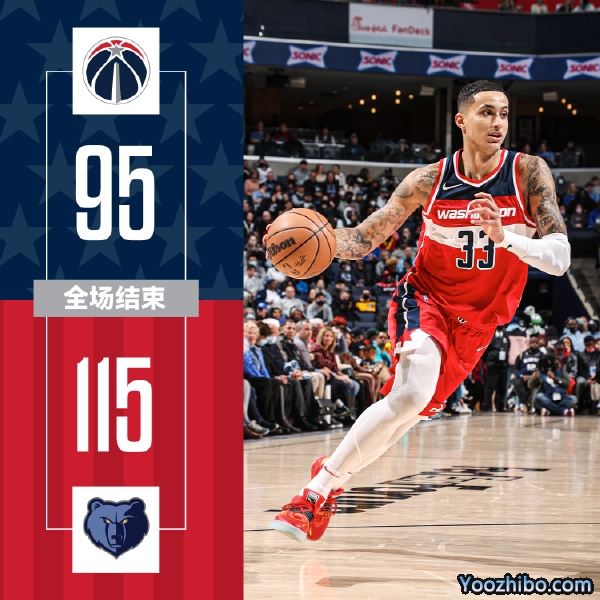 灰熊115-95战胜奇才 莫兰特34分 库兹马30+8